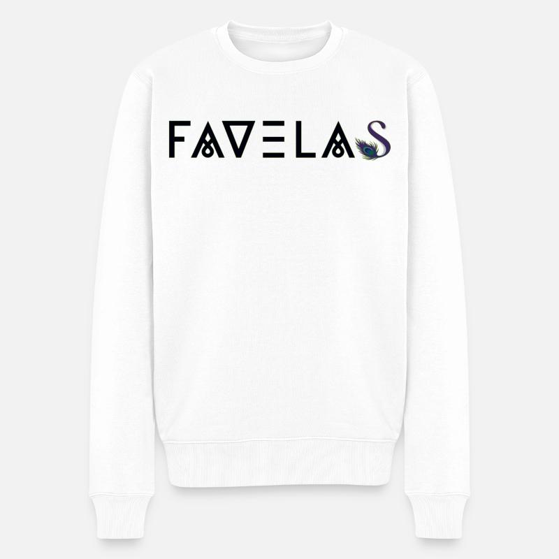 FAVELAS | Imprimé de style latino - Pull Premium bio Homme - blanc