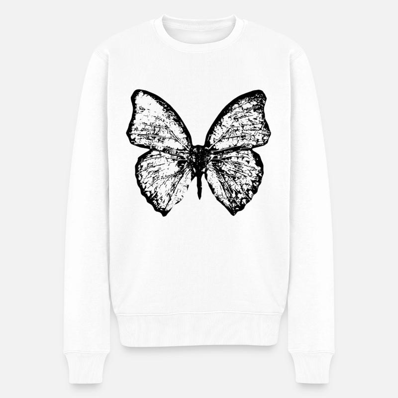 papillon - Pull Premium bio Homme - blanc