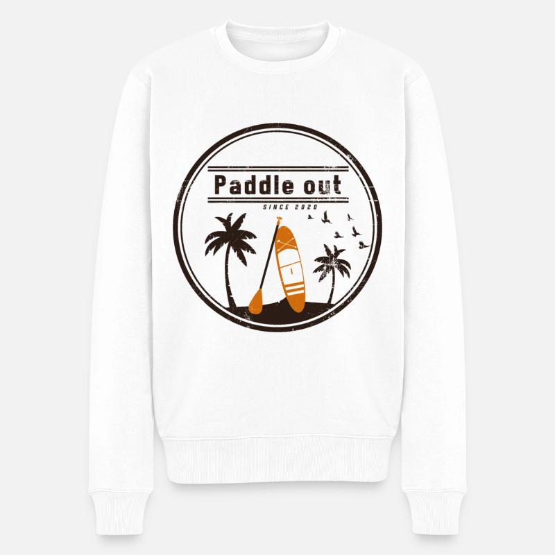 Stand up Paddling | | stand up paddle - Pull Premium bio Homme - blanc