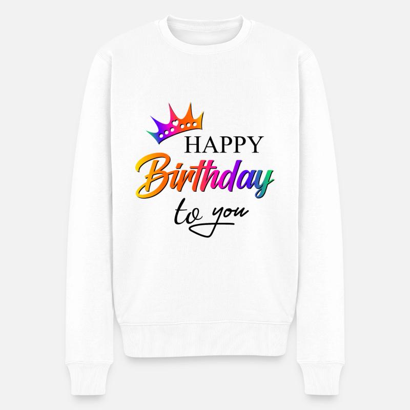 Joyeux anniversaire 2021 5 - Pull Premium bio Homme - blanc