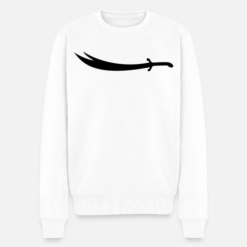 Ali Épée Zülfikar - Pull Premium bio Homme - blanc