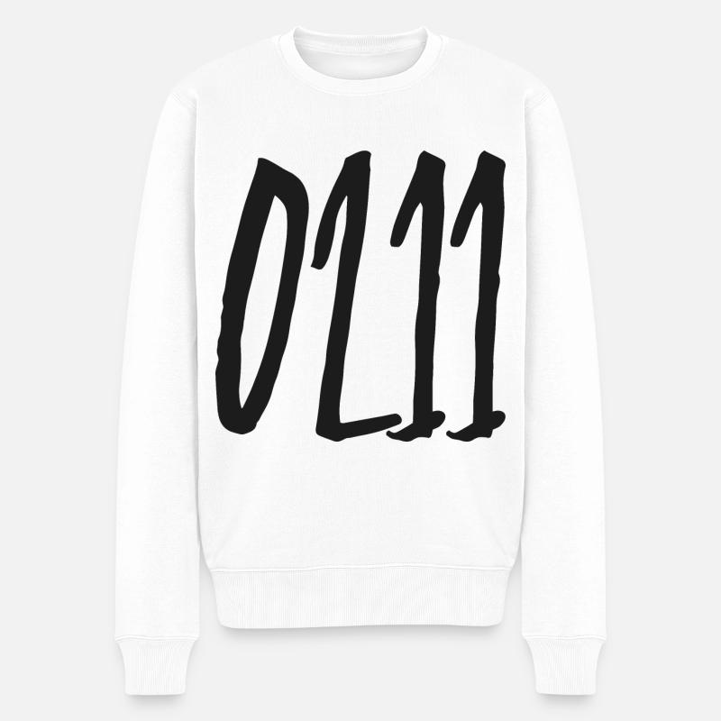 0211 Indicatif régional Düsseldorf - Pull Premium bio Homme - blanc