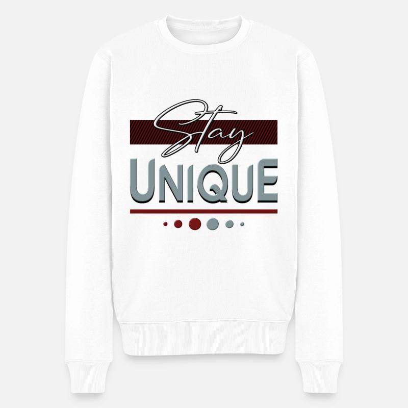 rester unique - Pull Premium bio Homme - blanc