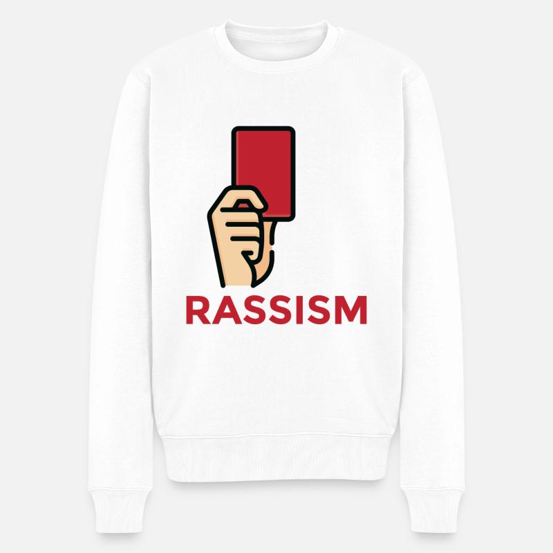 Stop à l’antiracisme - Pull Premium bio Homme - blanc