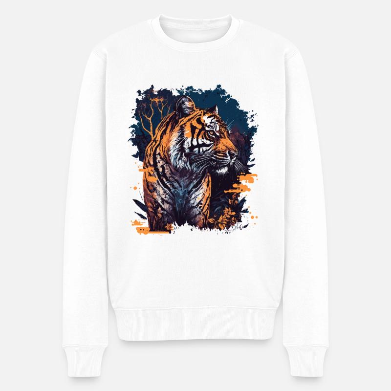 Tigre - Pull Premium bio Homme - blanc