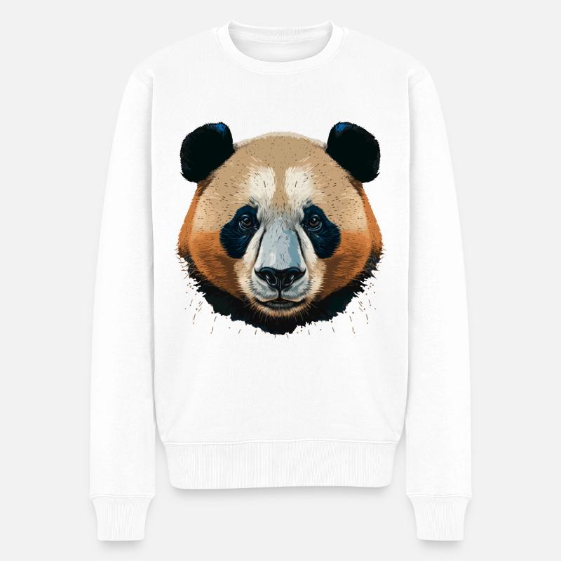 Panda du désert - Pull Premium bio Homme - blanc