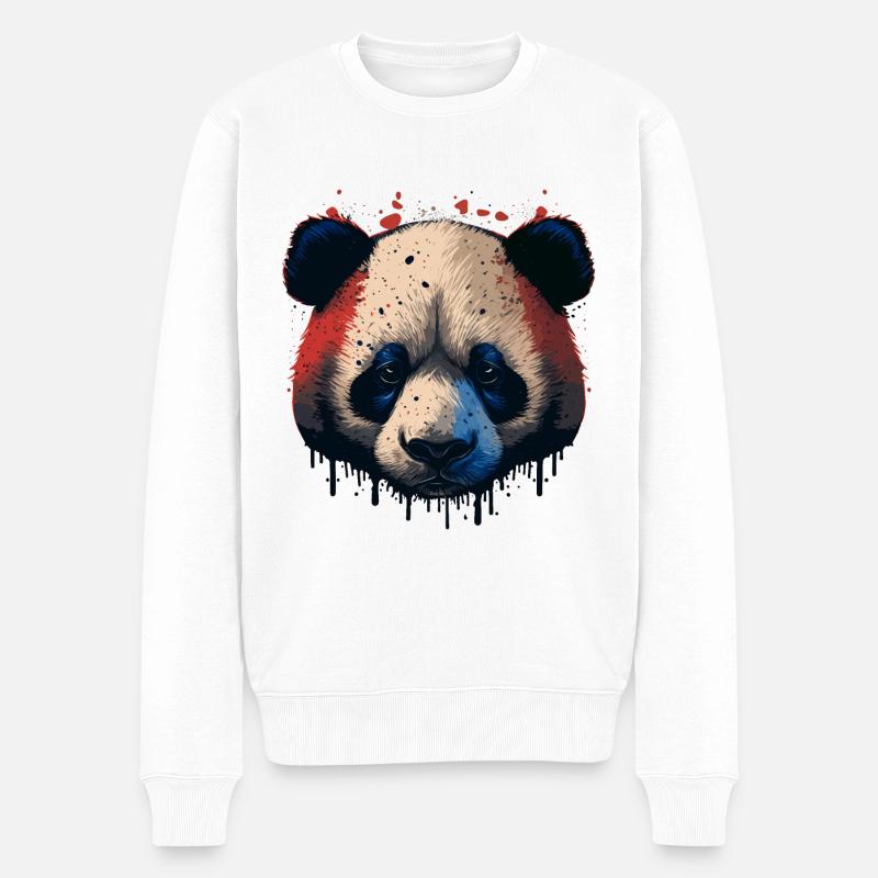 Panda Bear Lover Cadeau - Pull Premium bio Homme - blanc