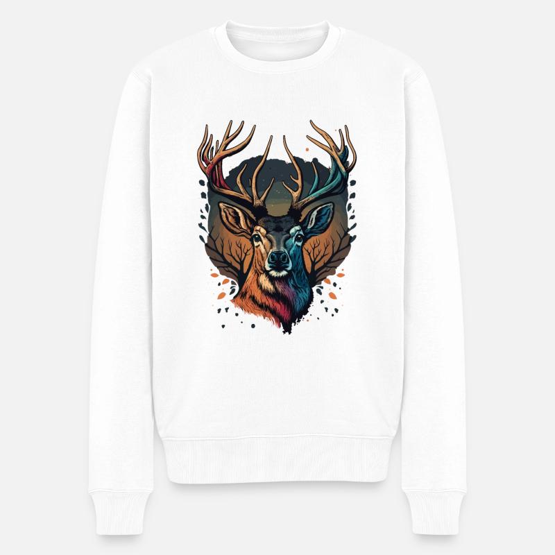 Faon - Pull Premium bio Homme - blanc