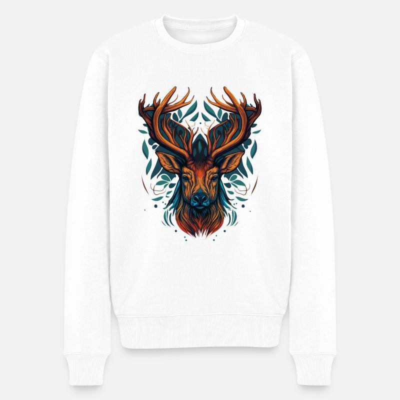 Biche - Pull Premium bio Homme - blanc