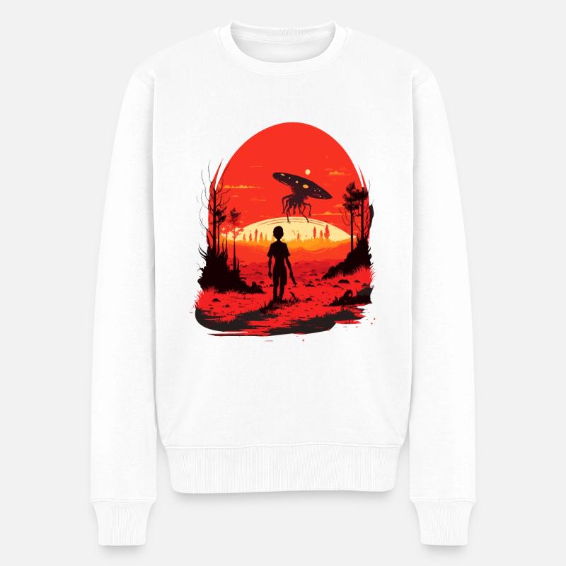 Alternative Realität - Männer Premium Bio Pullover - Weiß