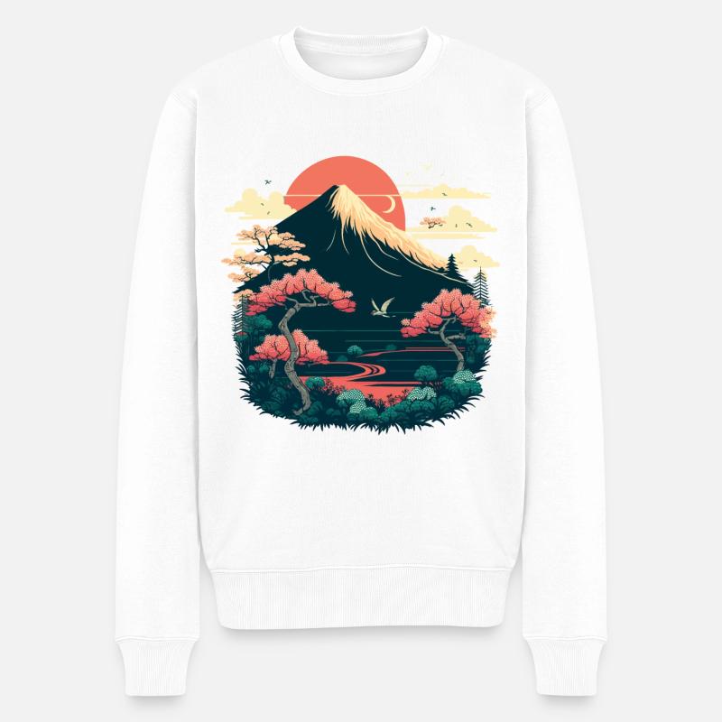 Vacances au Japon - Pull Premium bio Homme - blanc