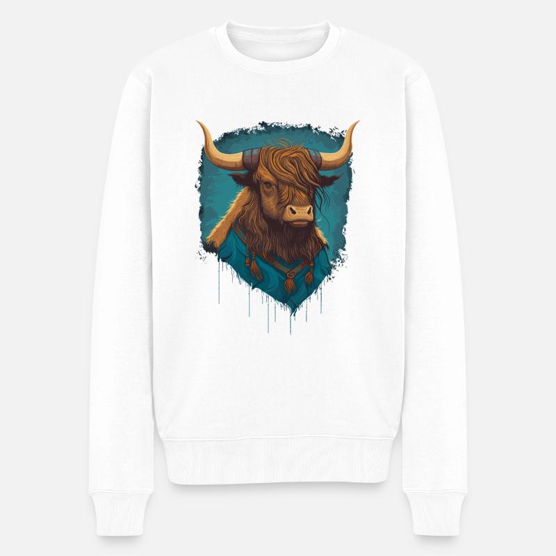 Yak en chemise - Pull Premium bio Homme - blanc