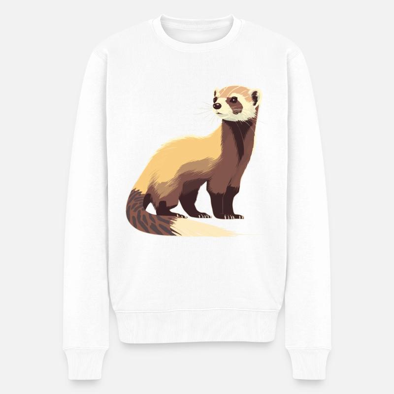 Éleveur de furets - Pull Premium bio Homme - blanc