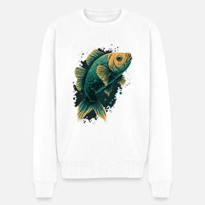 Amour du poisson - Pull Premium bio Homme - blanc