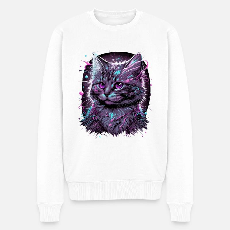 Chat d’anime - Pull Premium bio Homme - blanc