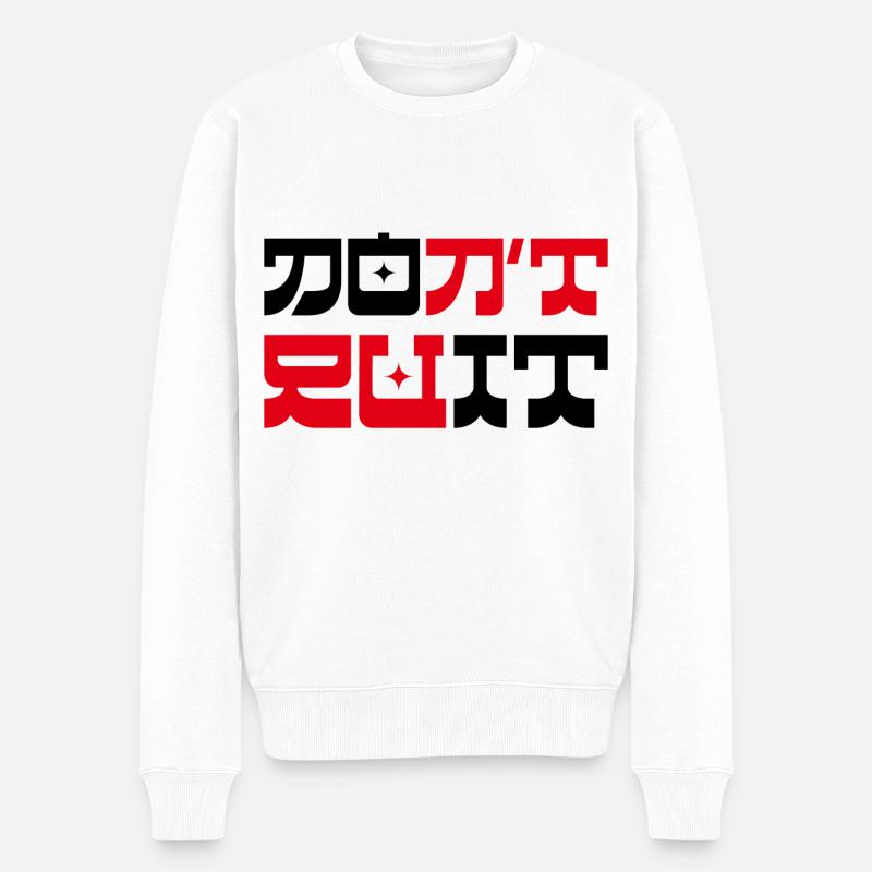 N’arrêtez pas Faites-le - Pull Premium bio Homme - blanc