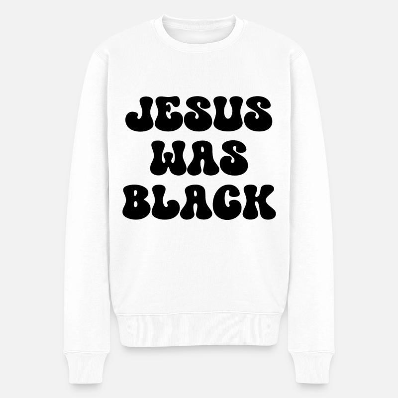 Jésus était noir - Pull Premium bio Homme - blanc