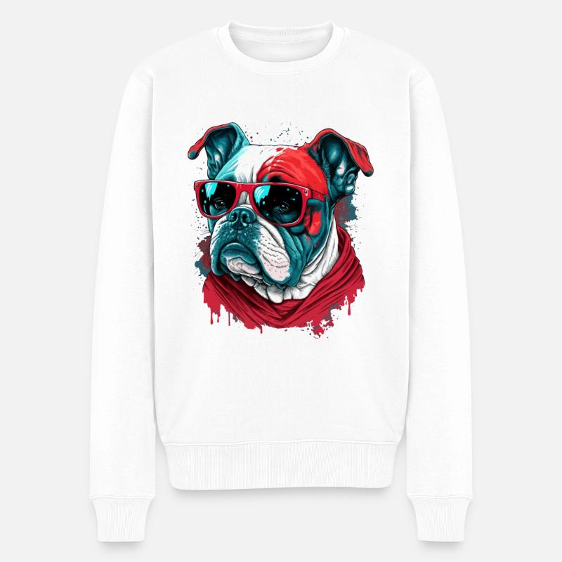 Cool sur Red Bulldog - Pull Premium bio Homme - blanc