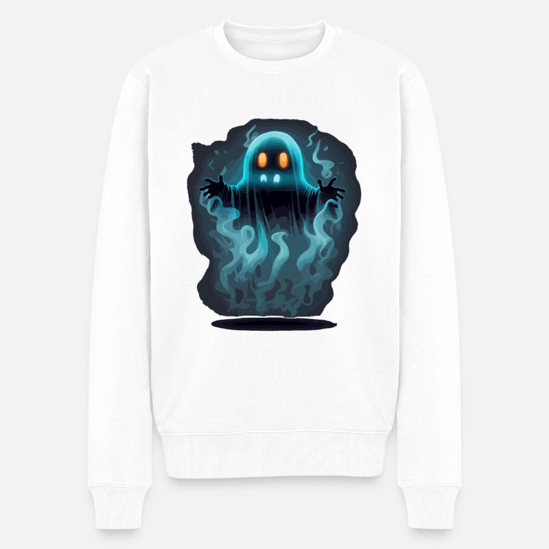 Fantôme brillant - Pull Premium bio Homme - blanc