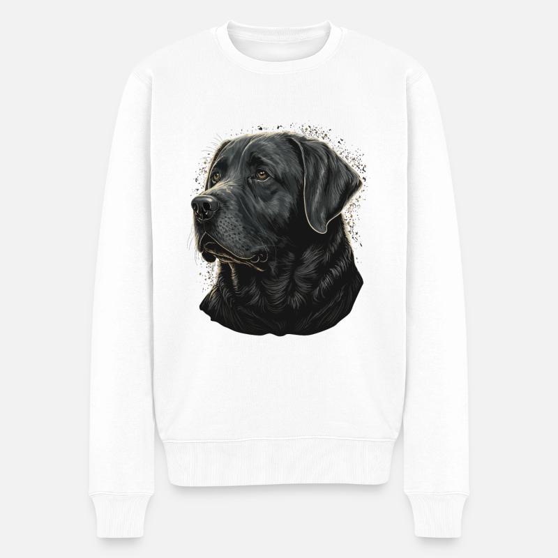 Veretan Labrador Retriever - Pull Premium bio Homme - blanc