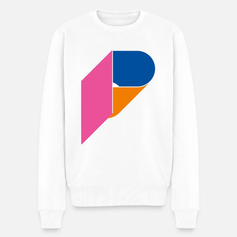 Lettre P Millésime - Pull Premium bio Homme - blanc