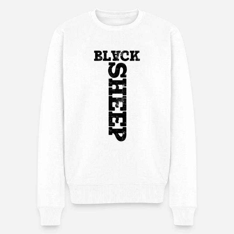 Black Sheep Rétro - Pull Premium bio Homme - blanc