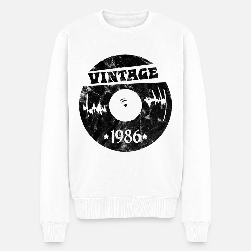 Millésime 1986 - Pull Premium bio Homme - blanc