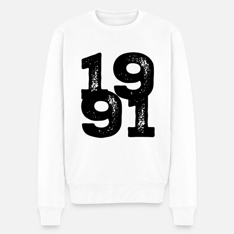 Millésime 1991 - Pull Premium bio Homme - blanc