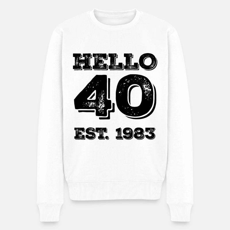 Millésime 1983 - Pull Premium bio Homme - blanc
