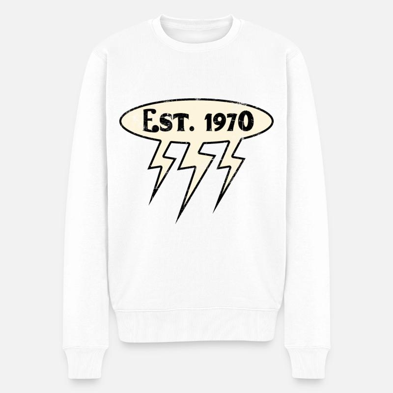 Millésime 1970 - Pull Premium bio Homme - blanc