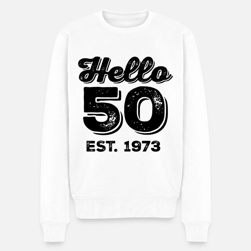 50e anniversaire 1973 - Pull Premium bio Homme - blanc