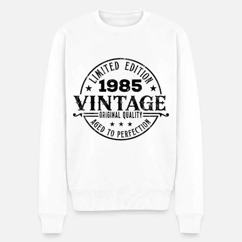Millésime 1985 - Pull Premium bio Homme - blanc