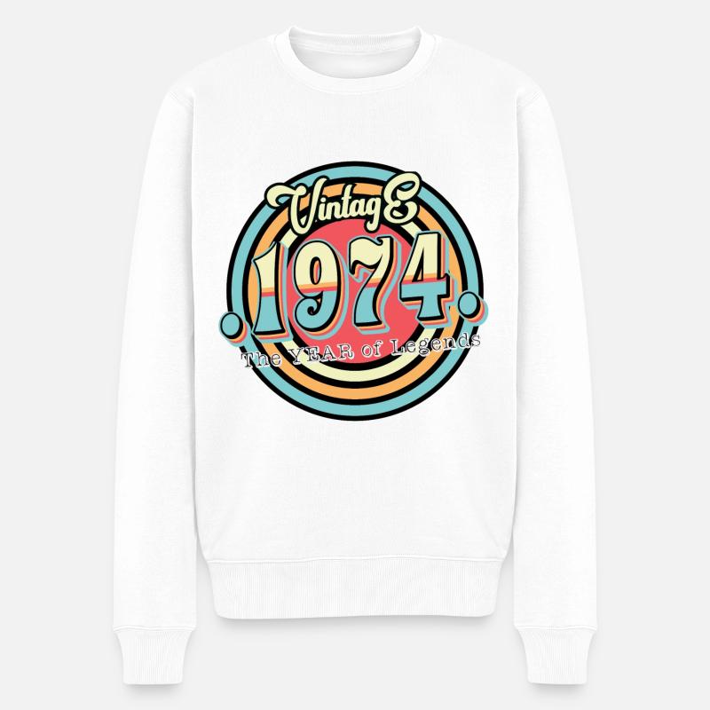 Millésime 1974 - Pull Premium bio Homme - blanc