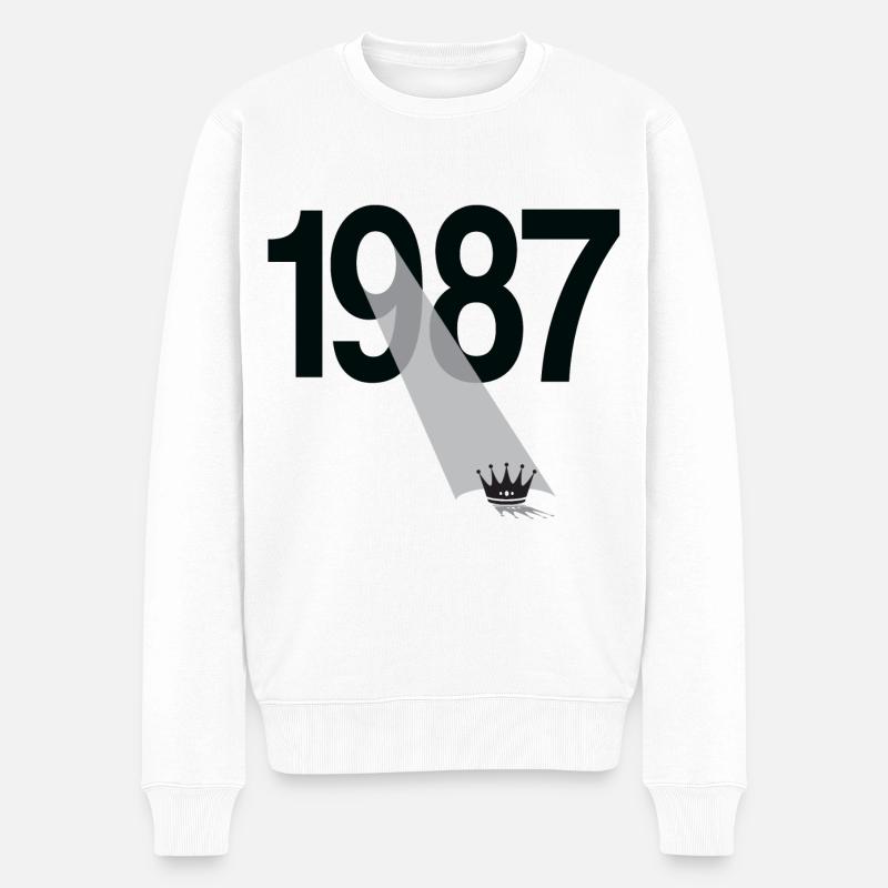 Millésime 1987 - Pull Premium bio Homme - blanc