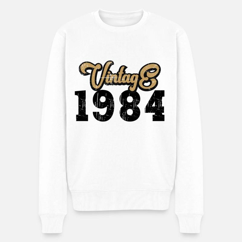 Millésime 1984 - Pull Premium bio Homme - blanc