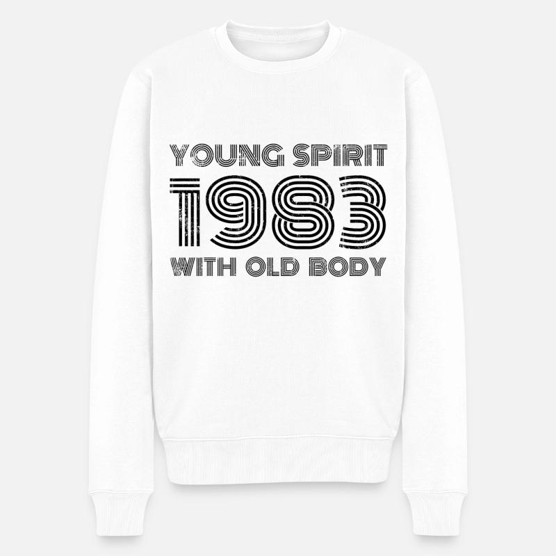 40e anniversaire 1983 - Pull Premium bio Homme - blanc