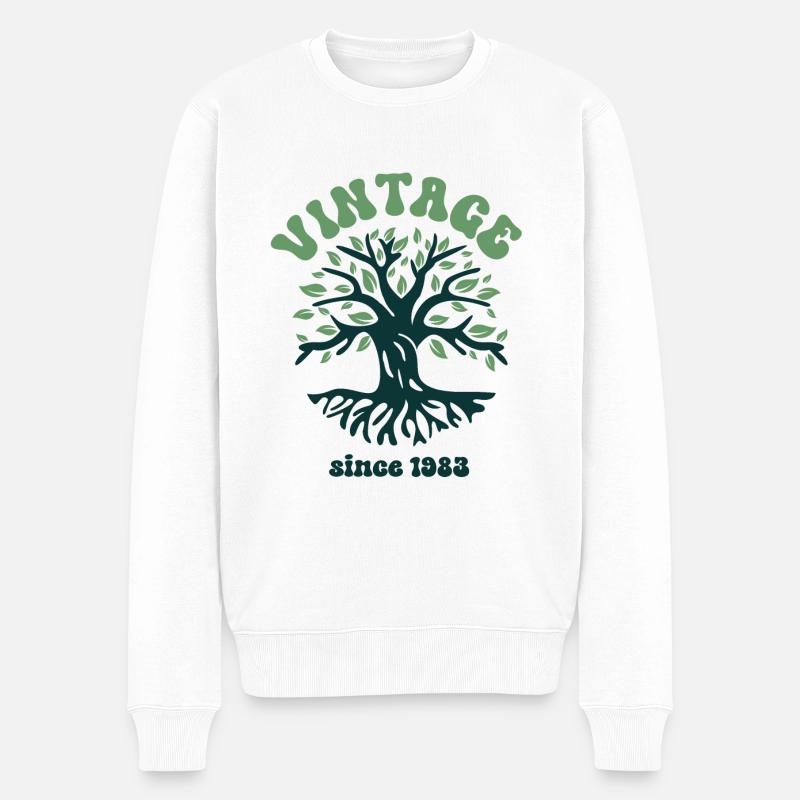 Millésime 1983 - Pull Premium bio Homme - blanc