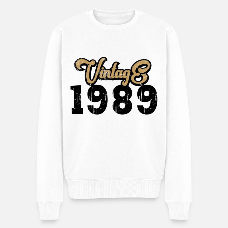 Millésime 1989 - Pull Premium bio Homme - blanc