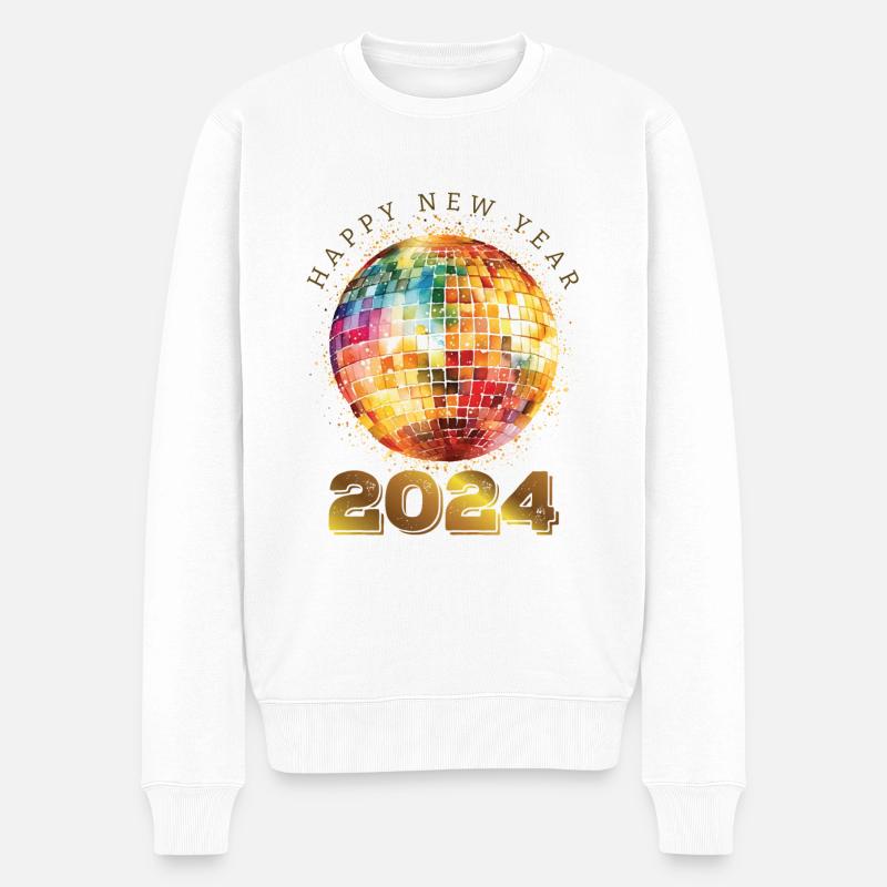 Bonne année 2024 - Pull Premium bio Homme - blanc