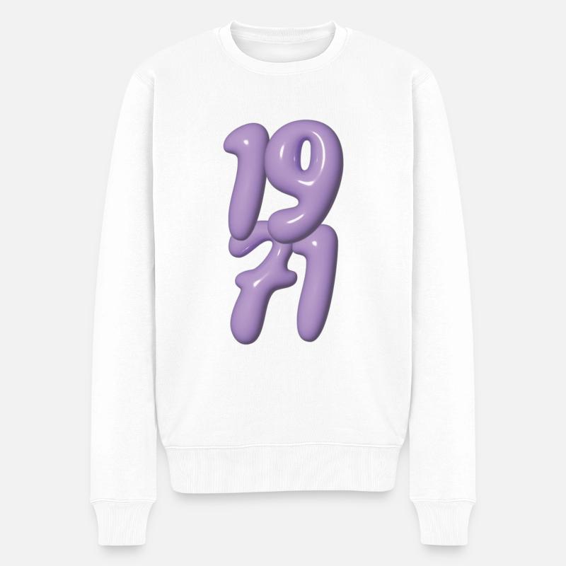 Millésime 1971 - Pull Premium bio Homme - blanc