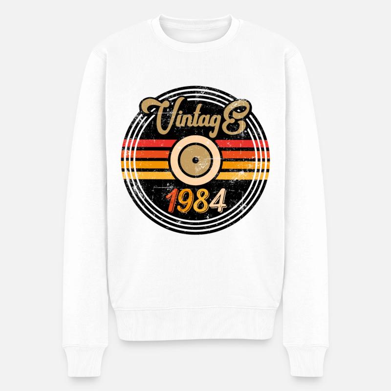 Millésime 1984 - Pull Premium bio Homme - blanc