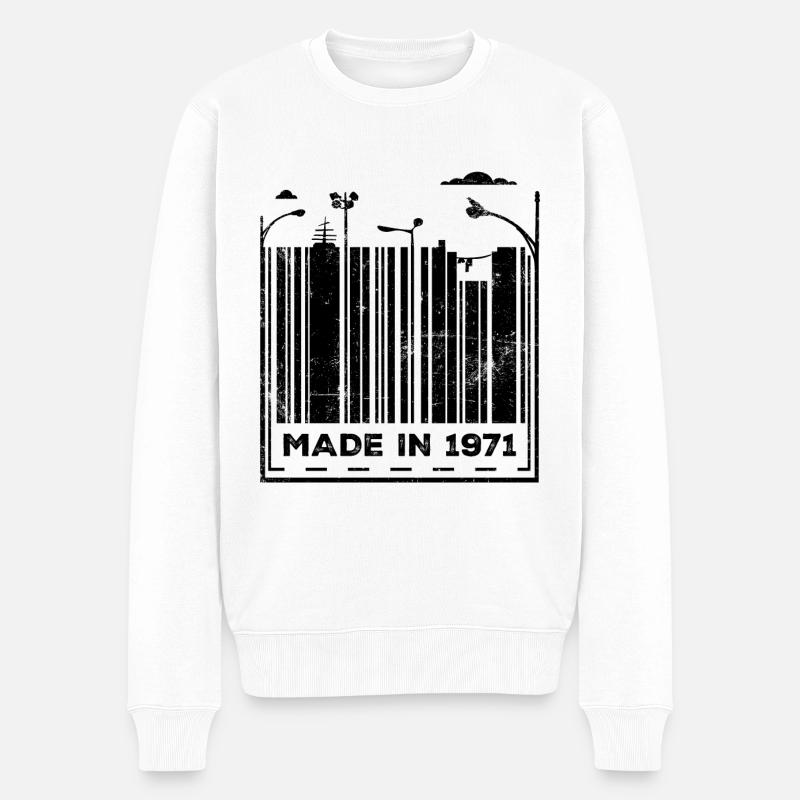 Millésime 1971 - Pull Premium bio Homme - blanc