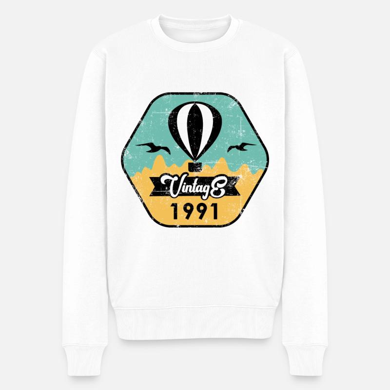 Millésime 1991 - Pull Premium bio Homme - blanc