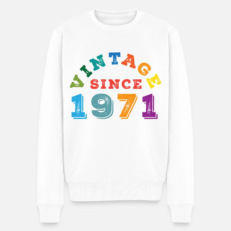 Millésime 1971 - Pull Premium bio Homme - blanc