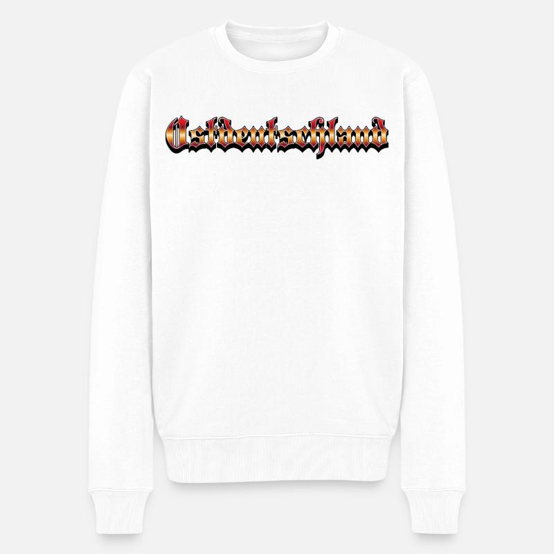 Ostdeutschland Ossis Osten Ostdeutscher - Männer Premium Bio Pullover - Weiß
