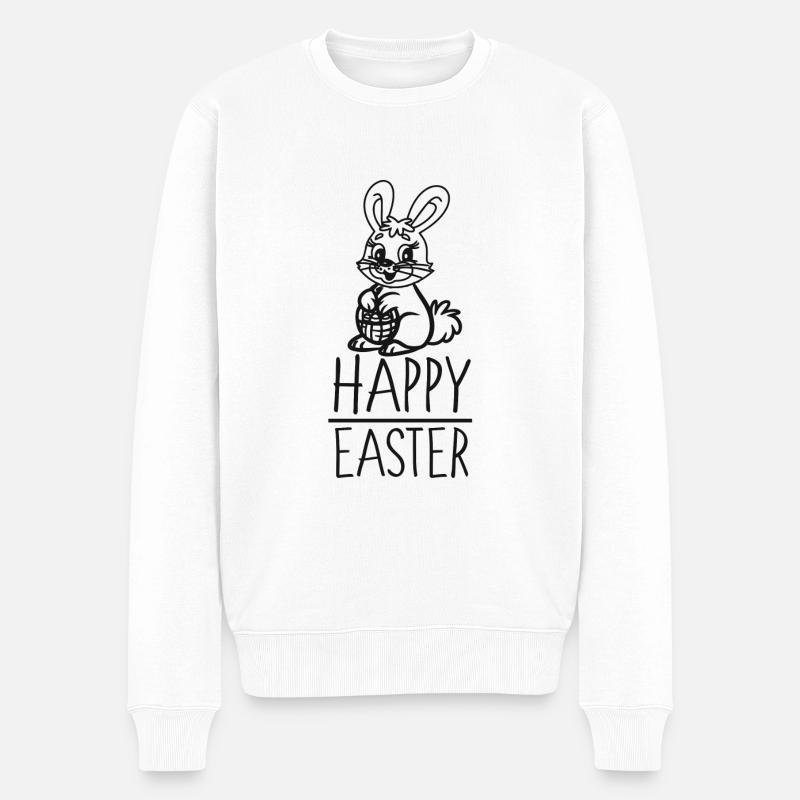 Lapin de Pâques - Pull Premium bio Homme - blanc