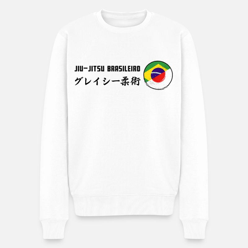 Jiu-Jitsu brésilien Brasileiro - Pull Premium bio Homme - blanc