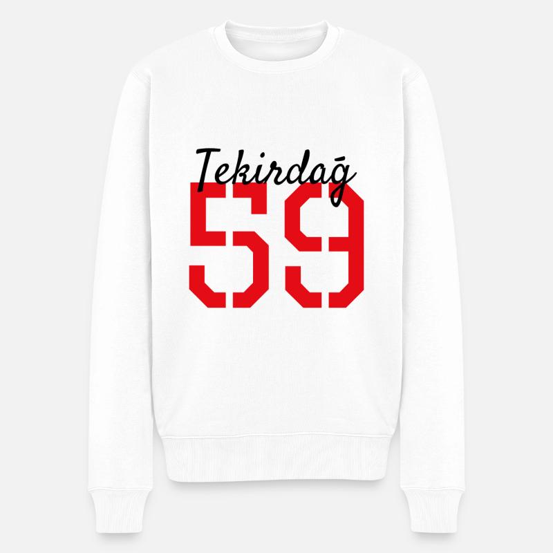 Tekirdag 59 Türkei - Männer Premium Bio Pullover - Weiß