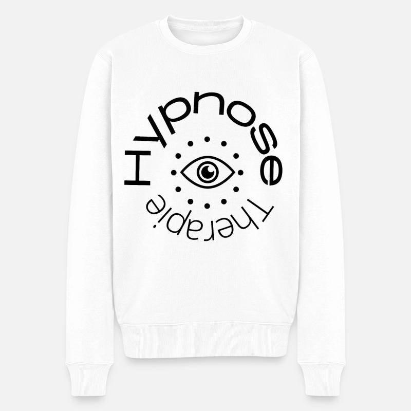 Hypnose Hypnosis - Männer Premium Bio Pullover - Weiß