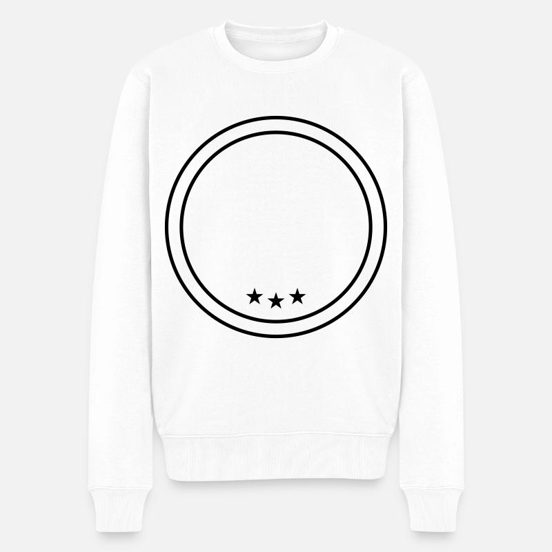 emblème du cercle - Pull Premium bio Homme - blanc